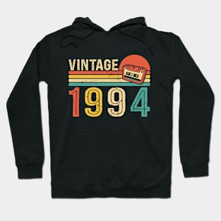 Vintage 1994 30th Birthday Classic Cassette Tape Hoodie